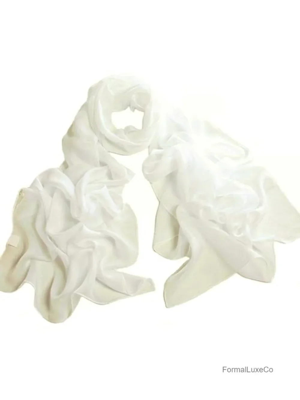 Silky Soft Chiffon Scarf Wrap, Lightweight Polyester Fashion Scarf